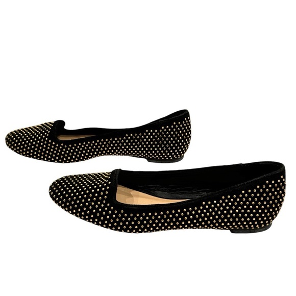 Loeffler Randall Braise Studded Gold Flats - Picture 6 of 9